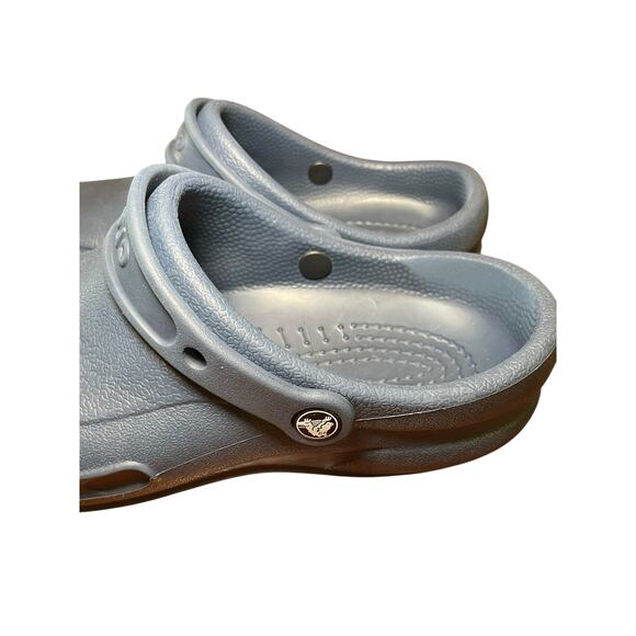 Crocs Men 9 Women 11 Bistro Work Clog Navy Blue Restaurant Non Slip Clog Shoe - Picture 6 of 11